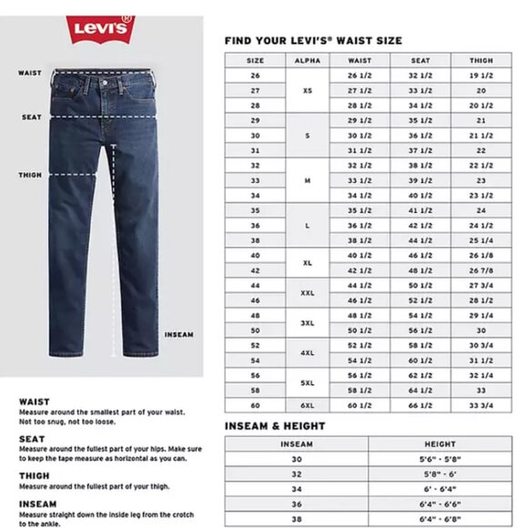 Levi's 511 Slim Fit Men's Jeans Size W34 L30 - Picture 6 of 6